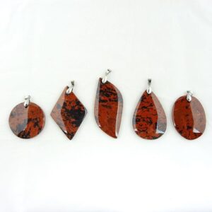 Home crystals mop Pur Crystal Mahogany Obsidian Pendant w/ Clasp