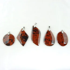 Home crystals mop Pur Crystal Mahogany Obsidian Pendant w/ Clasp