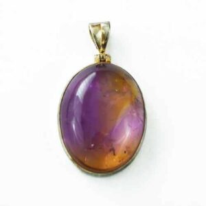 Ametrine Cabochon Pendants, Various Shapes