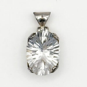 Clear Quartz, Starburst Concave Cut, Pendants
