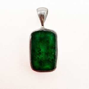 New Featured Stones emerald polished pendant Pur Crystal Emerald, Polished, All Natural, Pendant, Sterling Silver, Small .06-1.3g