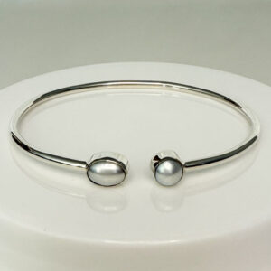 Pearl, Twister Bracelet, Sterling Silver