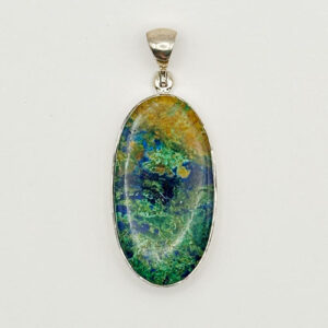 Home crystals azurite malachite pendants Pur Crystal Azurite with Malachite, Pendants
