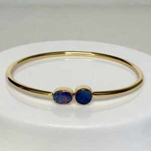 Opal, Twister Bracelet, 18k Gold Vermeil