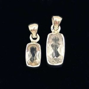 Home crystals phenakite rectangle facted 5 Pur Crystal Phenakite Pendant, Faceted Rectangle