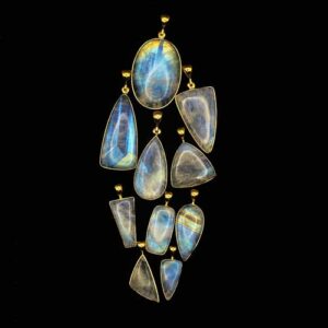 Rainbow Moonstone, Polished Pendants, Various Shapes